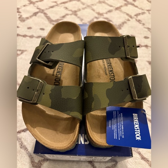 Birkenstock Shoes - NIB Birkenstock Arizona Big Buckle Desert Soil Camo green Various sizes unisex
